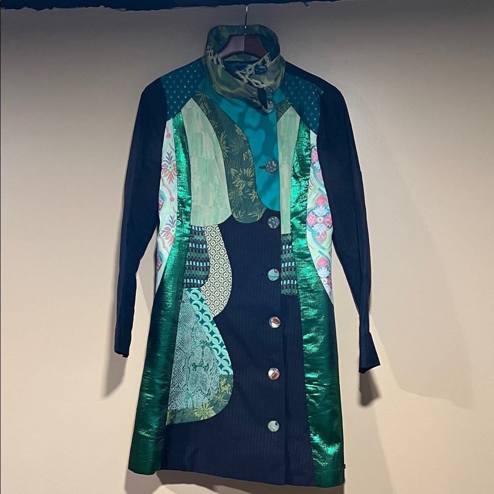 Desigual Multicolor Floral Coat